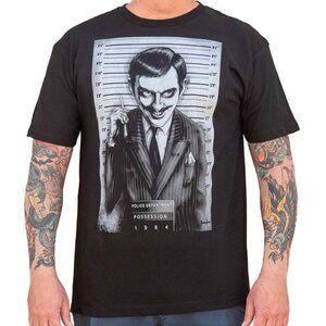 Lowbrow Art Gomez Tee Addams Mugshot Gothic Tattoo Style T-shirt S-M-L-XL-2XL